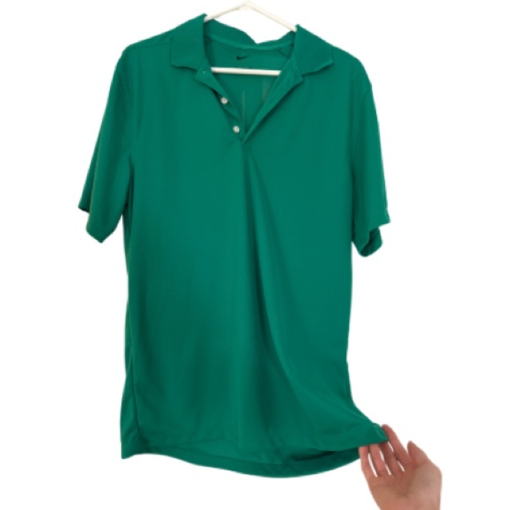 Nike Dri-FIT Polo Shirt Men’s Green Golf Athletic Performance - Size M